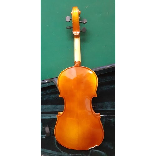 346 - A violin with fitted case, no bow. Location:RWF
If there is no condition report shown, please reques... 