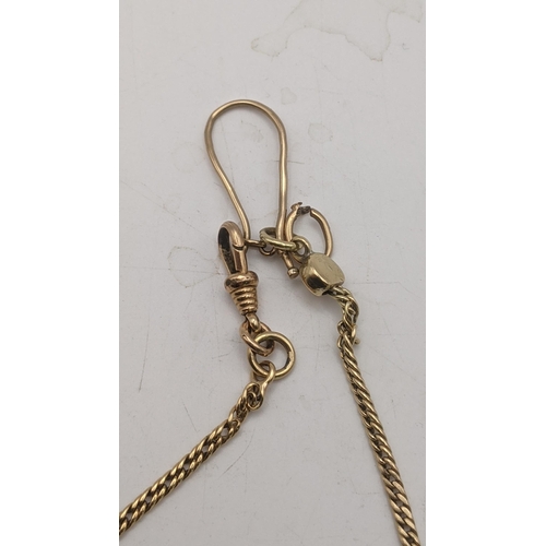 114 - A gold necklace tested as 9ct gold, the attached bulldog clip is gold plated, 10.5g
Location:CAB3

I... 