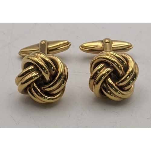 121 - A pair of 9ct gold knot style cufflinks, 6.2g
Location:CAB2

If there is no condition report shown, ... 