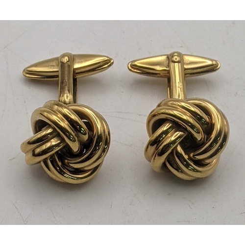 121 - A pair of 9ct gold knot style cufflinks, 6.2g
Location:CAB2

If there is no condition report shown, ... 