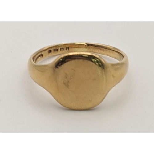 160 - A 18ct gold signet ring 6.6g
Location:RING
If there is no condition report shown, please request