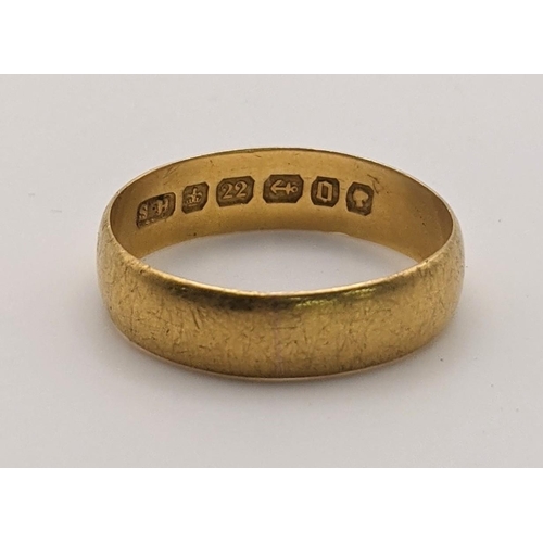 161 - A 22ct gold wedding band 2.6g
Location:RING
If there is no condition report shown, please request