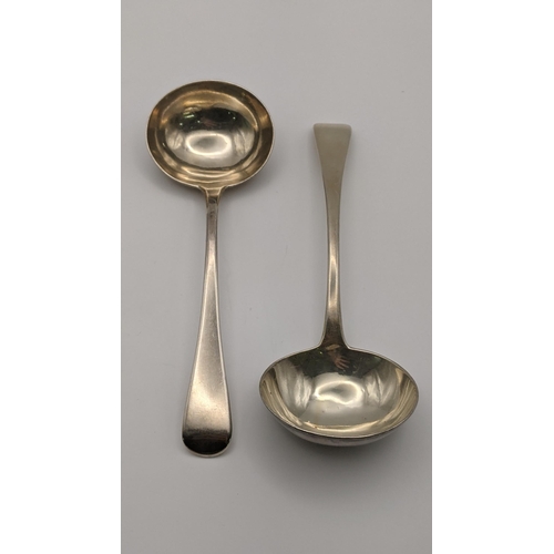 176 - A pair of Georgian of Soloman Hougham sauce ladles total weight 115.2g
Location: T
If there is no co... 