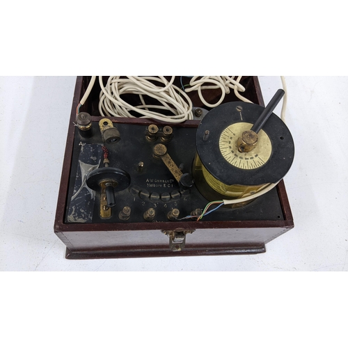 235 - An early 20th century mahogany cased crystal radio set by A.W. Gamage Ltd
Location: 5-1
If there is ... 