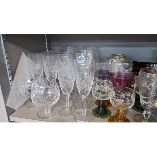 238 - Mixed glassware to include Tudor crystal glasses and others
Location: 6-2/6-3

If there is no condit... 