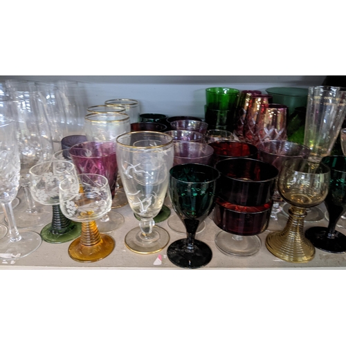 238 - Mixed glassware to include Tudor crystal glasses and others
Location: 6-2/6-3

If there is no condit... 