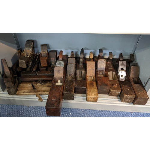 245 - A collection of woodworking planes to include a Sorby, W. Greenslade, C. Widman and others
Location:... 