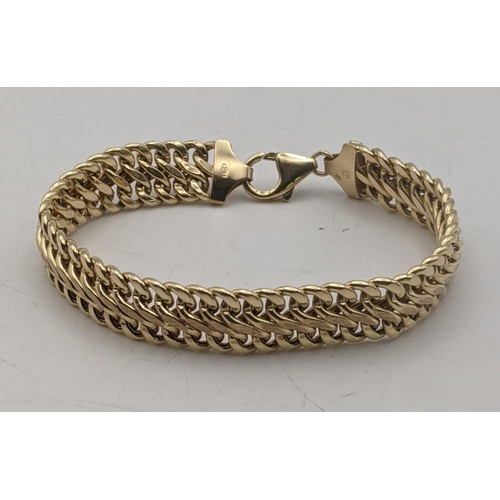 67 - A 9ct gold broad link bracelet 11.9g
Location:CAB3
If there is no condition report shown, please req... 