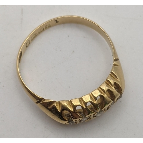 69 - An 18ct gold ring set with diamonds 2.3g
Location:CAB3
If there is no condition report shown, please... 