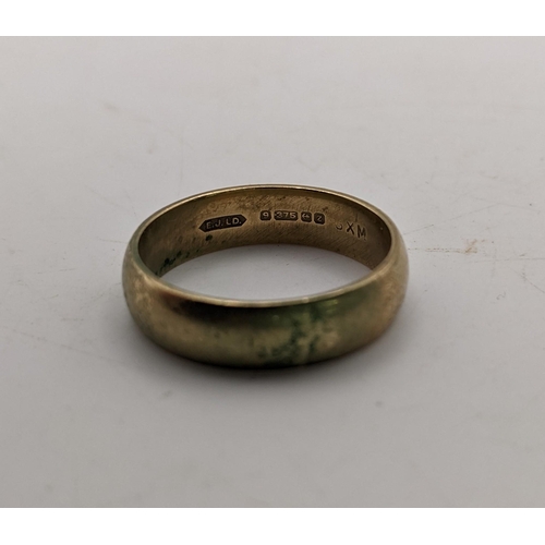 85 - A 9ct yellow gold wedding band, 5.7g Birmingham 1974, marks for Excalibur jewellery
Location :CAB5
I... 