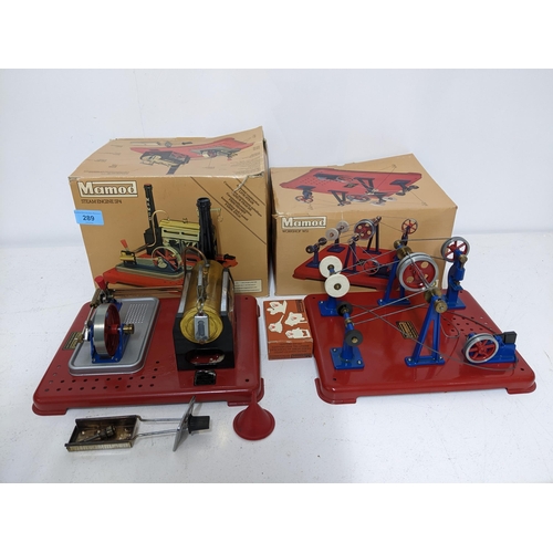 289 - A boxed Mamod Steam Engine SP4, and a boxed Mamod workshop WSI Location: G
If there is no condition ... 