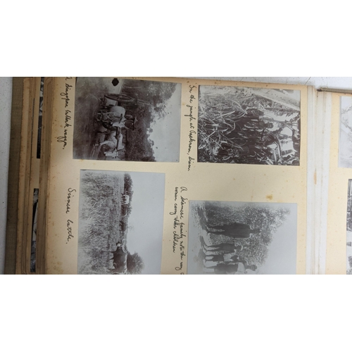 291 - An early 20th century photograph album containing photographs of Gibraltar and  China between 1910-1... 