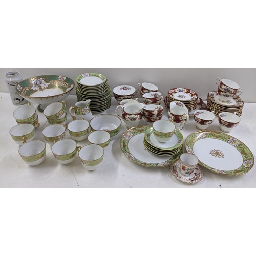 322 - Mixed porcelain to include a Japanese Noritake centre bowl with a Noritake part tea service and othe... 