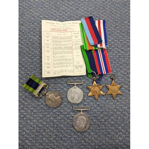 336 - Five medals, all relating to Major DJA McConnell to include the Victory medal, the Defence Medal, th... 