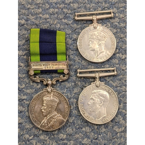 336 - Five medals, all relating to Major DJA McConnell to include the Victory medal, the Defence Medal, th... 