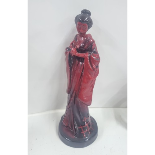 197 - Three Royal Doulton figures to include 'The Geisha' 'Flombe' Eastern Grace & Dragon
Location: 11-1
I... 