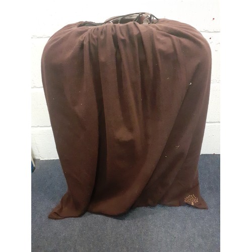 1 - Mulberry- A large Scotchgrain hard-cased wheelie suitcase, 30