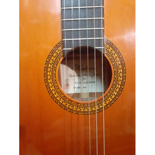 197 - A Kimbara 6-string acoustic guitar made in Japan, model no:28 together with a soft travel case. Loca... 