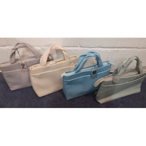 64 - Ciccia- Four modern leather 'Cat' bags with detachable shoulder straps and 4 dust bags to include on... 