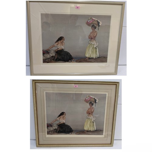 301 - Two William Russell Flint - Rosa and Marissa print, signed in pencil, 44cm x 60cm
Location:G
If ther... 