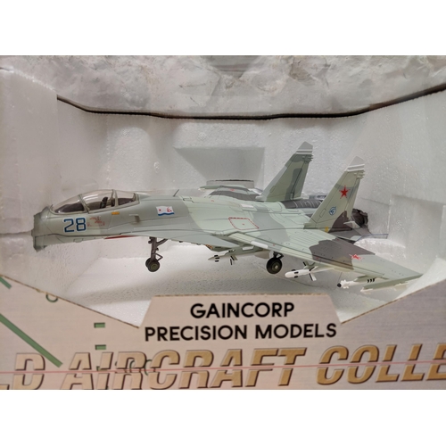 12 - Three Gaincorp precision models from the 'World Aircraft collection' to include a Sukhoi SU-32 FN St... 