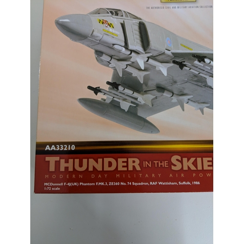 15 - Four Corgi 'The Aviation Archive' diecast scale models to include A McDonnell F-4J (UK) Phantom F. M... 