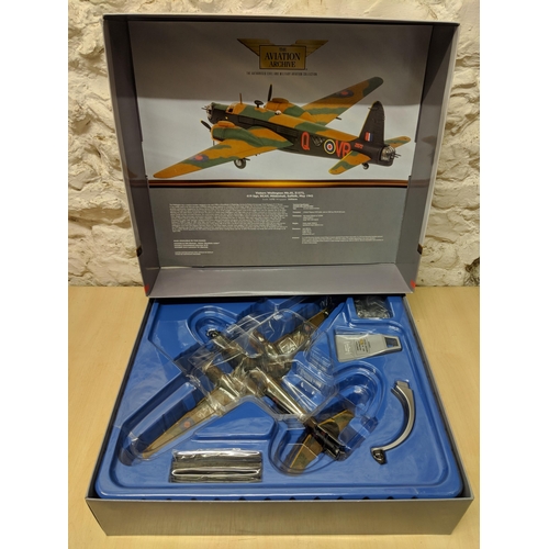 22 - Three Corgi models of planes from 'The aviation archive' World war II collection to include a Vicker... 