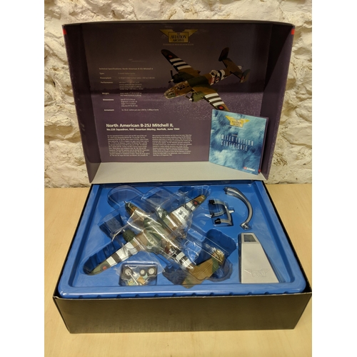 22 - Three Corgi models of planes from 'The aviation archive' World war II collection to include a Vicker... 