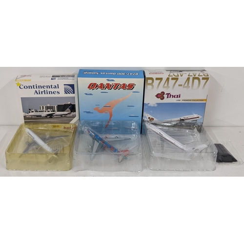 35 - Nine models of commercial aircrafts by Herpa Wings, Dragon wings, Tucano Line and others to include ... 