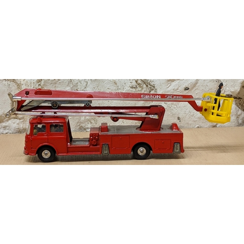 8 - Corgi Toys - A corgi toys Major Simon Snorkel Fire engine 1127 and  a Corgi Exclusive mini Marcos GT... 