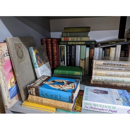 292 - A quantity of mixed books on coins, art, architecture, Middle Eastern religion, novels and others to... 