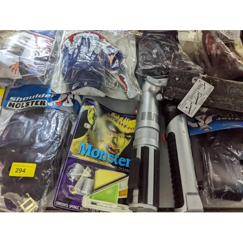 294 - A selection of packaged as new fancy dress accessories Location:G
If there is no condition report sh... 