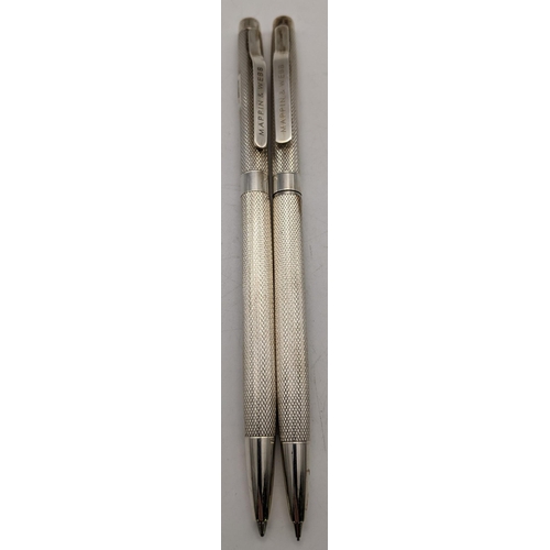 111 - A Mappin & Webb silver ballpoint pen & propelling pencil hallmarked Birmingham 
Location: CAB4