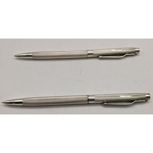 111 - A Mappin & Webb silver ballpoint pen & propelling pencil hallmarked Birmingham 
Location: CAB4