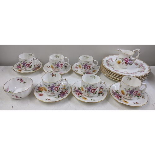 142 - A collection of Royal Crown Derby 'Derby Posies' pattern porcelain, together with Royal Albert Dimit... 