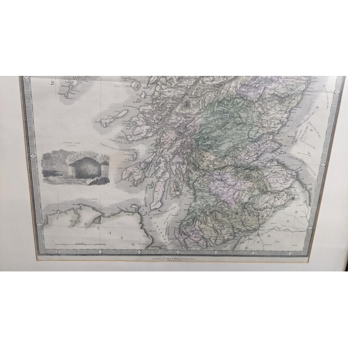 148 - Two 19th century engraved maps of Scotland to include a Gall & Inglis Map of Scotland with the Railw... 