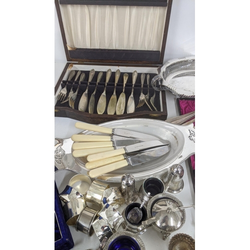 194 - Silver plate to include a Victorian chamberstick, flatware,  and other items Location:RAB
If there i... 