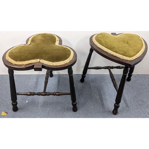 198 - Two Arts & Crafts mahogany bridge stools, possibly by Liberty Location:A3F
If there is no condition ... 