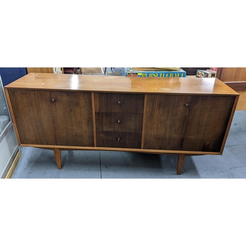 200 - A mid 20th century Vanson sideboard having three drawers and two bi-fold doors 82.5cm h x 178cm w Lo... 