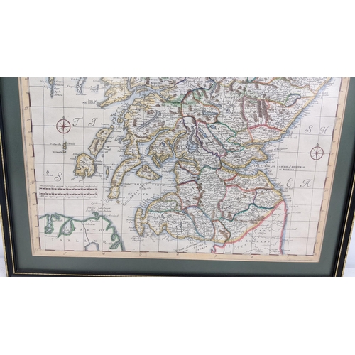 206 - A late 17th century Robert Morden map of Scotland 35cm x 44cm framed Location:LWF
If there is no con... 