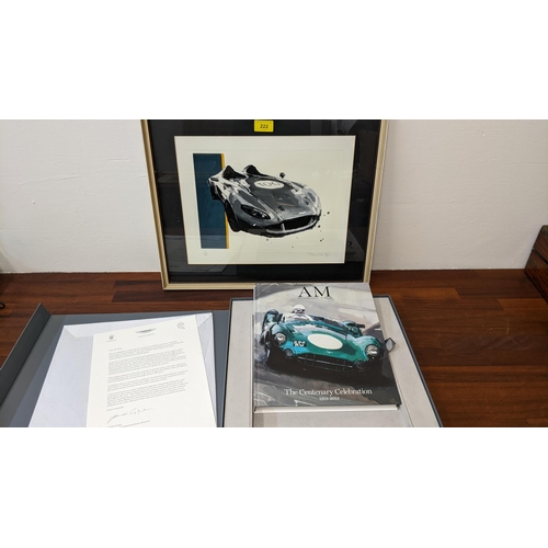 222 - Aston Martin - The Centenary Celebration Yearbook 1913-2013, limited edition book and print 57/100, ... 