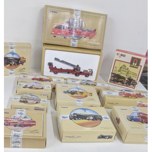 233 - Corgi to include 12 boxed examples to include American La France Arial Ladder Truck, together with F... 