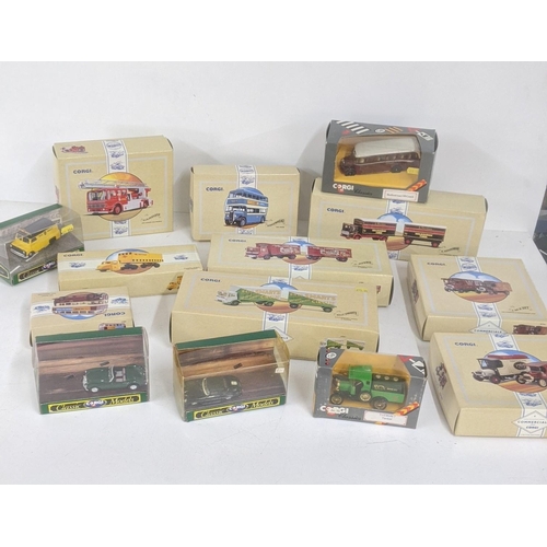 235 - Corgi to include 14 boxed examples to include limited edition Guy Arab - Birkenhead and others Locat... 