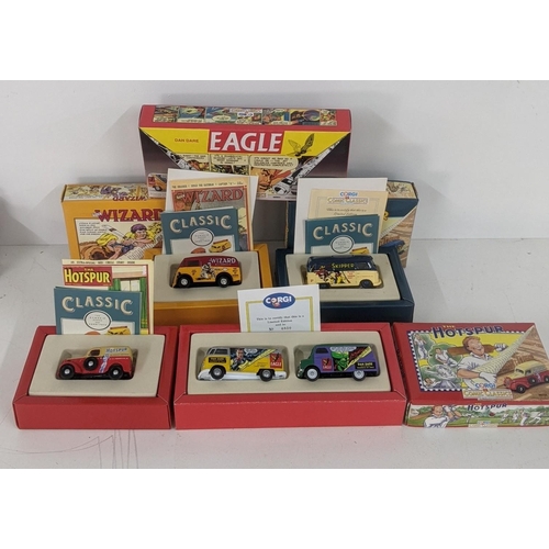 244 - A group of boxed Corgi Comic Classics to include limited edition Eagle set, The Skipper VW van and o... 