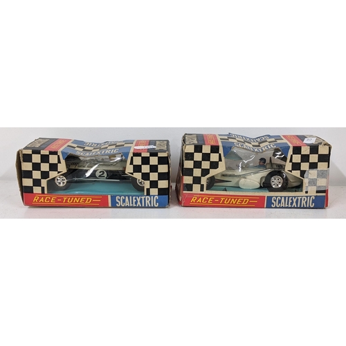 337 - Two boxed Scalextric race-tuned models to include a C19 Team Car and a C79 Offenhauser Front Engine ... 