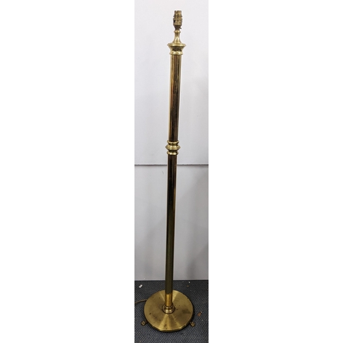 342 - A vintage 3-claw brass standard lamp 136.5cm h Location:A2M
If there is no condition report shown, p... 