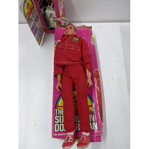 68 - The Six Million Dollar man boxed figurine of Colonel Steve Austin, a boxed figurine of Maskatron, an... 