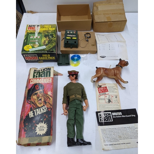 79 - Action Man toys by Palitoy to include Action Man Commander A/F with original box, Action Man Brutus ... 