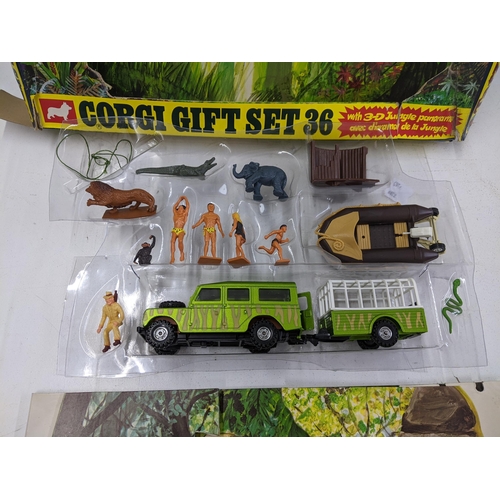 83 - A boxed Corgi gift set 36 Tarzan with all figurines apart from the Swinging Vines A/F Location: 8-3
... 