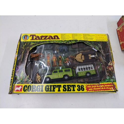 83 - A boxed Corgi gift set 36 Tarzan with all figurines apart from the Swinging Vines A/F Location: 8-3
... 